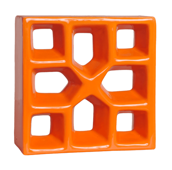 Elementos vazados esmaltados Reto Xis, várias cores. - Imagem 4