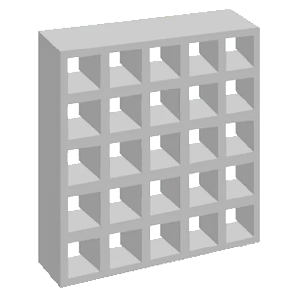 Elementos vazados de concreto 25 Furos