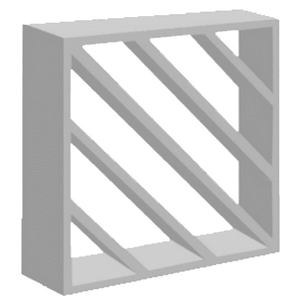 Elementos vazados de concreto Diagonal